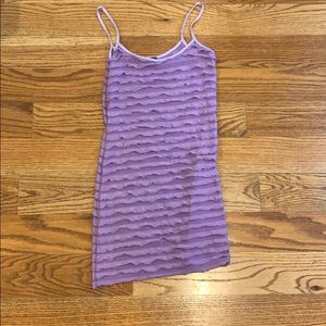 Purple mini dress